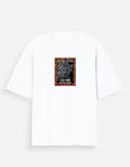 Chaka Ankhi- Jagannath hand art pasapalli printed for unisex oversized crew t-shirt