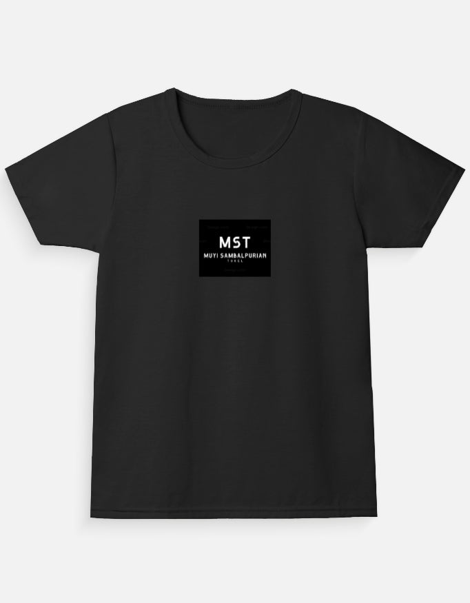 classic crew t-shirt for girls with Sambalpuri text