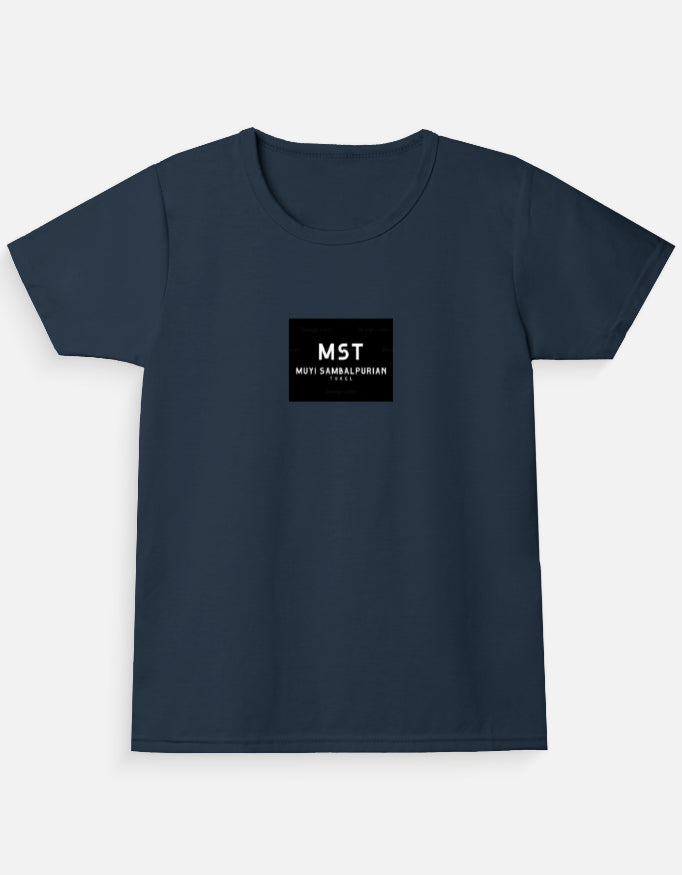 classic crew t-shirt for girls with Sambalpuri text
