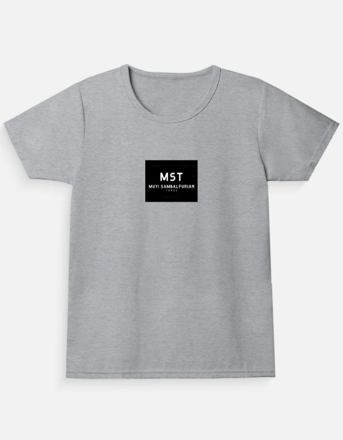 classic crew t-shirt for girls with Sambalpuri text