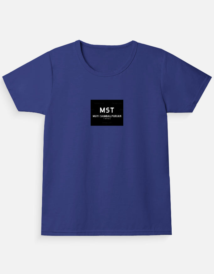 classic crew t-shirt for girls with Sambalpuri text