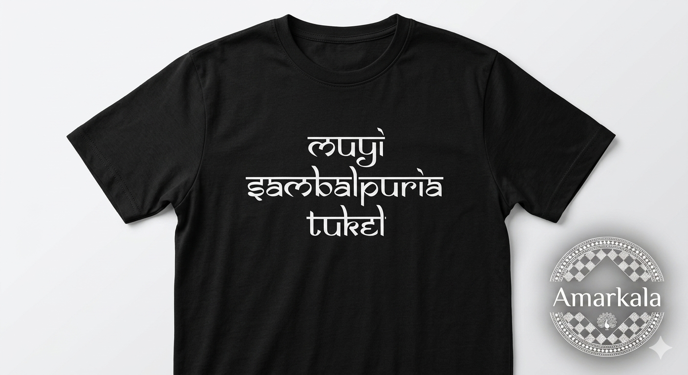 Western odisha Print on demand tshirt exclusive for ladies, sambalpurian tukel