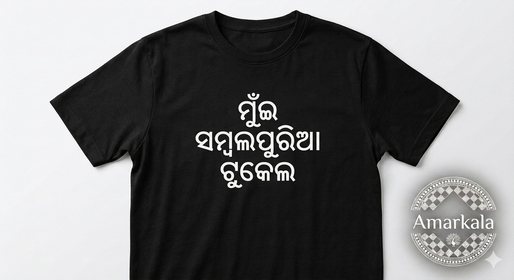 Sambalpuri tukel print on demand tshirt