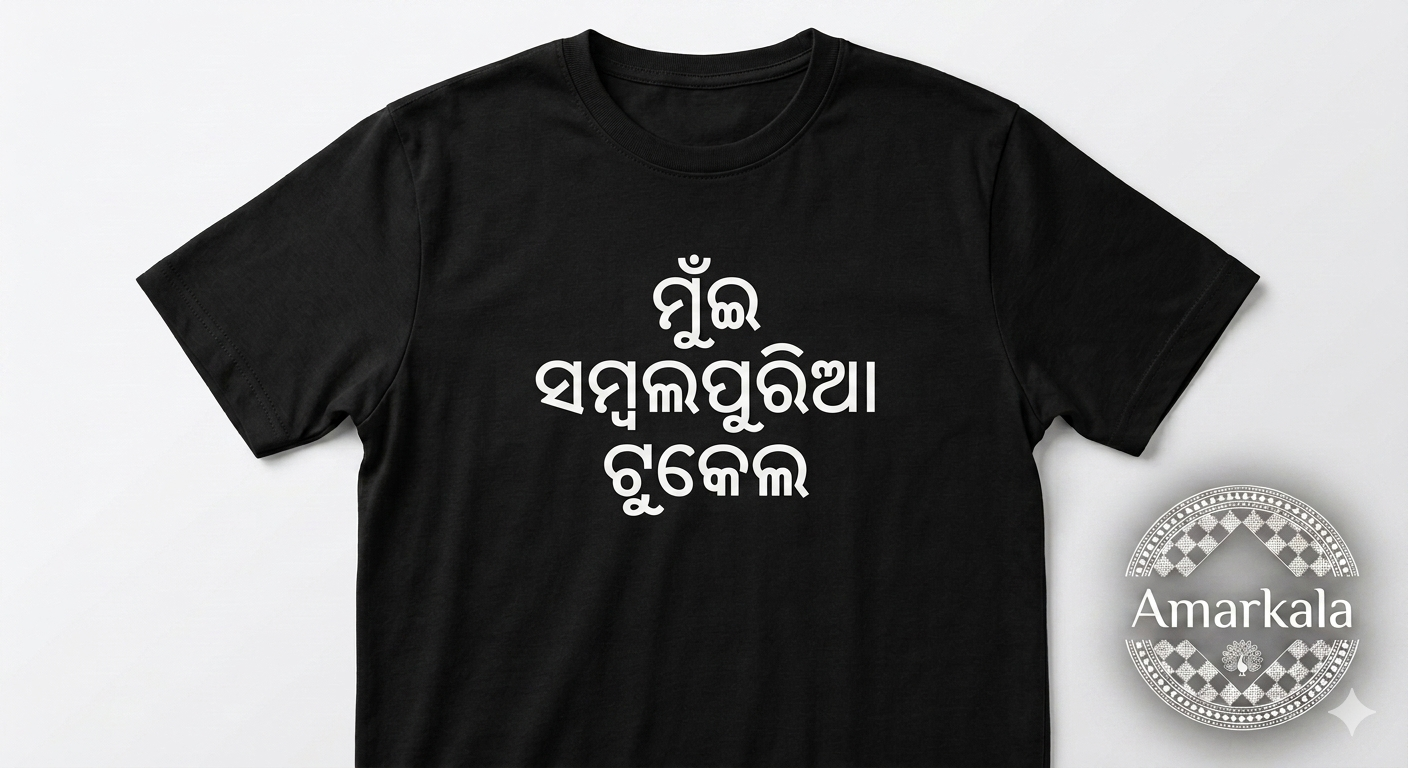 Sambalpuri tukel print on demand tshirt