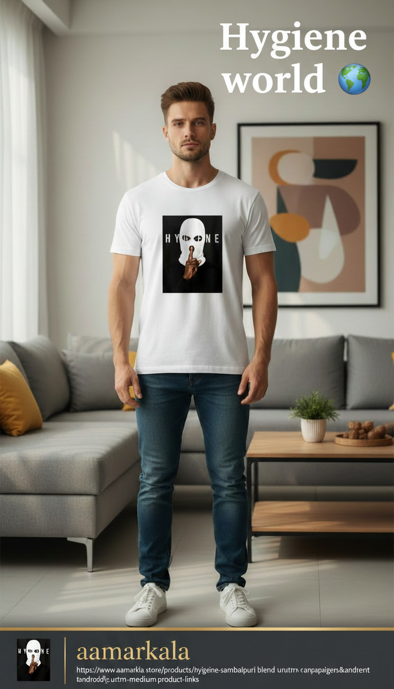 Feel the World Hygiene Sambalpuri blend Unisex Standard Crew T-Shirt
